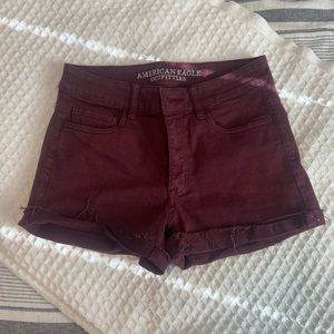 Maroon AE Jean shorts